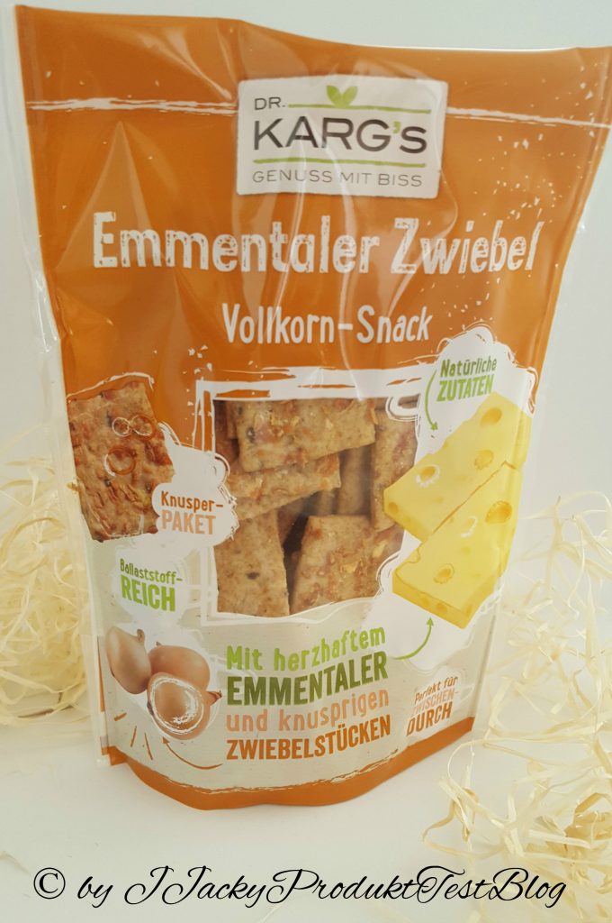 brandnooz box Dr. Karg´s Vollkorn Snack Emmentaler und Zwiebel